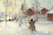 Carl Larsson The Front Yard and the Wash House oil painting picture wholesale